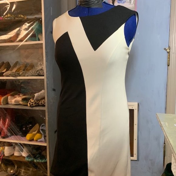 Cynthia Rowley colorblock bodycon dress, size M - Picture 1 of 3